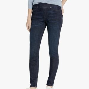 Amazon Essentials Womens Mid-Rise Stretch Pull-On Jegging Dark Wash 14 Short